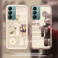 ปลอก เคส Samsung Galaxy A05 A05s M34 M54 S23 FE 5G เคสโทรศัพท์ ดีไซน์ใหม่น่ารักการ์ตูนหมีโปร่งใสซิลิโคน TPU Ultrathin โทรศัพท์มือถือนุ่มฝาหลัง Case 2023