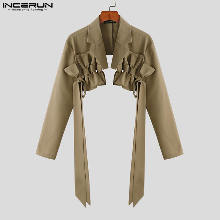 incerun-เสื้อแจ็คเก็ตแขนยาวบุรุษ-frill-ruffles-crop-tops-ชุดแฟนซีปาร์ตี้-สไตล์ตะวันตก