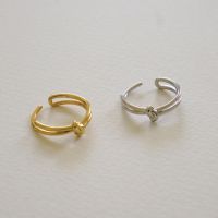 A.piece แหวนเงินแท้ แหวนฟรีไซส์ [all silver 925] ribbon rings ปรับขนาดได้