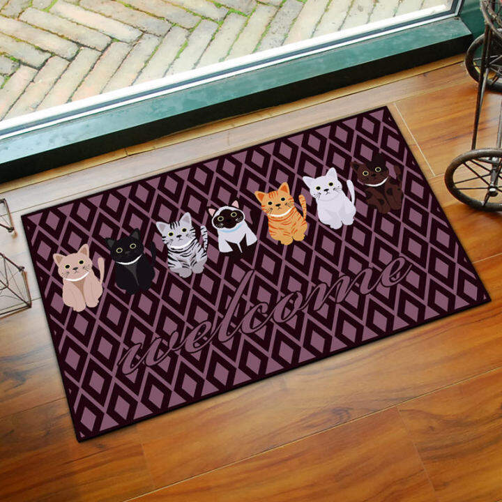 toilet-absorbent-foot-pad-househod-entrance-cartoon-cute-pet-non-sp-mat-doormat-crysta-vevet-foor-mat