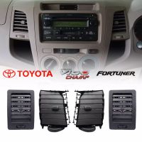 OEM ช่องปรับแอร์ ช่องลมแอร์ TOYOTA VIGO FORTUNER ข้างขวา อันกลาง ข้างซ้าย สีเทาดำ 4ชิ้น S.PRY แท้ ราคาถูก เก็บเงินปลายทาง OEM