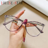 Cat Glasses Transparent Metal Frame Glasses Womens Fashion Transparent Computer Glasses Retro Optical Glasses Frame Retro