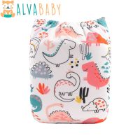 ALVABABY Cloth Diapers Baby New Printed Modern Cloth Nappy with 1pc Microfiber Insert