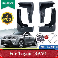 Afor Toyota RAV4 RAV 4 XA40 40 2013 ~ 2018รถ Mudflaps Splash Guards Mud Flaps Fender Flares Mudguards อุปกรณ์เสริม2015 2016 2017M