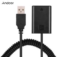 Andoer 5 โวลต์USB NP-FW50 D Ummy Batt-Eryแพ็คC Ouplerอะแดปเตอร์ที่มีความยืดหยุ่นฤดูใบไม้ผลิเคเบิ้ลเข้ากันได้กับSo-Ny A7 A7II A7R A7S A7RII A7SII A6000 A5000 A3000 NEX5 NEX3 ILDCกล้อง