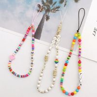 [COD] Yi Lian new same soft pottery colorful mobile phone chain diy case short LOVE wholesale