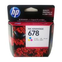 HP 678 (CZ108AA) Tri-Color หมึกแท้ สีสามสี จำนวน 1 ชิ้น ใช้กับพริ้นเตอร์อิงค์เจ็ท HP Deskjet Ink Advantage 1015/1515/1518/2515/2545/2548/2645/2648/3515/3545/3548/4515/4518/4645 All-in-One