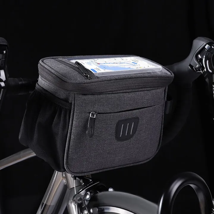 QENGJERNG2394 Outdoors Cycling With Touch Screen Film Basket Panniers ...