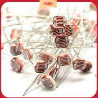 HATTIE 20/30/50PCS สูงสุด ความต้านทาน 5mm โฟโตรีซีสเตอร์ GL5516 ตัวต้านทานแบบพึ่งพาแสง เซนเซอร์