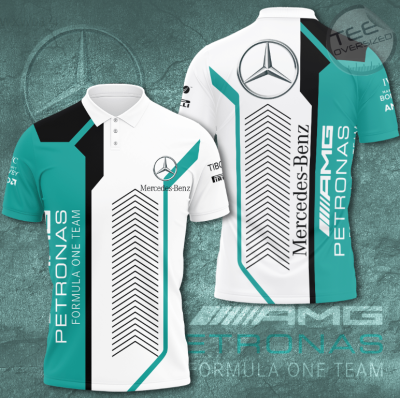 Petronas Summer 2023 Mercedes 3D T-shirt, short sleeve shirt, polo 0013 high-quality