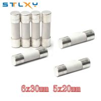 【YF】 10pcs Fast blow Ceramic Fuse 5mm x 20mm 6x30 T 0.5A 1A 2A 3A 4A 5A 6A 8A 10A 13A 15A 16A 20A 30A 250V Car Cigar Microwave Oven