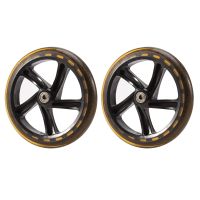 2 Pieces Scooter Wheel 200 mm PU Material Wheel Thickness 30 mm ABEC-7 Bearing Scooter Accessories