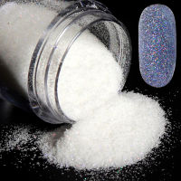 Shiny White Glitter Sugar Nail Powder Pigment Dust Snow Sugar Flock Powder Sequins Nail Art Decorations Manicure Accessories