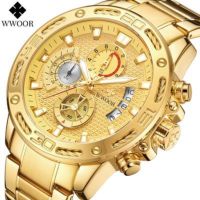 ---Fashion mens watch238814ↂ WWOOR8879 men steel strip steel rope six hand quartz watch multi-function watch table clock watch manufacturer