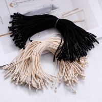 1000PC /lot Plastic Tag White Beige Black Hang Tag Polyester Rope String Bullet Design Snap Lock Pin Loop Tie Fasteners Cable Management