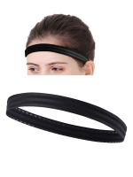 1 Piece Non-Slip Sweat-Absorbent Sports Headband Hair Band Elastic Silicone Sweatband For Running Fitness Soccer Basketball