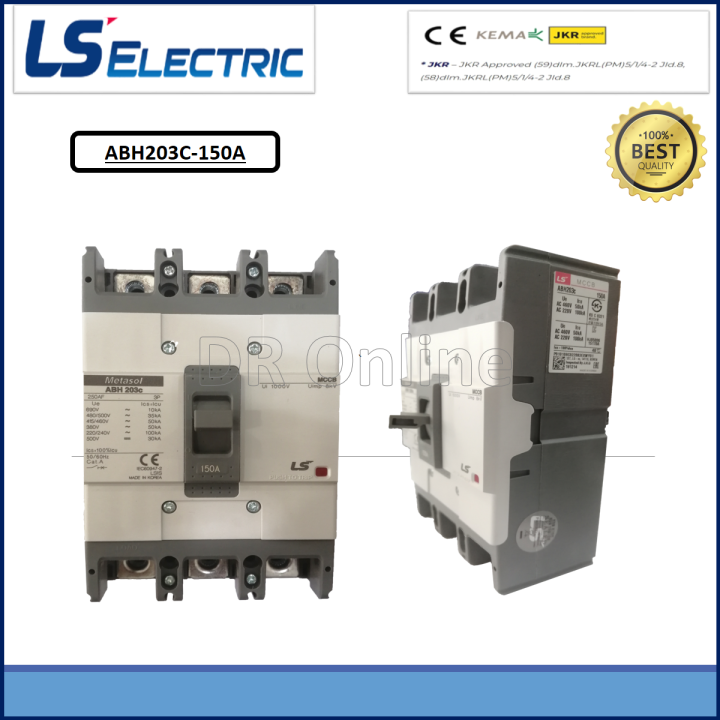 Ls Mccb 3 Pole Metasol Molded Case Circuit Breaker Mccb 3 Pole ~ 50ka ~ 150a 250a Abh203c 1311