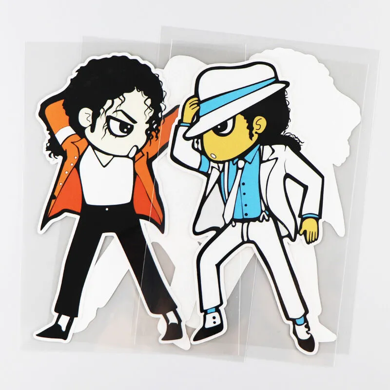Zhuo Stickers Michael Jackson Cartoon Dancer Car Stickers Classic Creative  Car Stickers Decoration PH5362-63 | Lazada