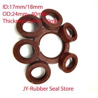 1Pcs TC/FB/TG4 FKM Framework Oil Seal ID 17mm/18mm OD 24mm - 40mm Thickness 5mm - 10mm Fluoro Rubber Gasket Rings Gas Stove Parts Accessories