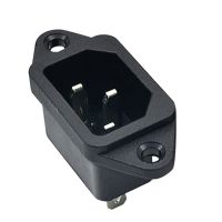 AC 250V 10A IEC320 C14 3ขาสายไฟ Inlet Socket