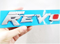 โลโก้ตัวอักษร รีโว่ โตโยต้า สีเงิน HILUX REVO Logo Car Auto Emblem Badge Sticker Decal Replacement For TOYOTA REVO