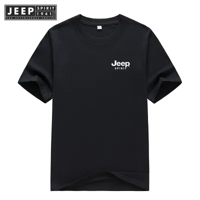 JEEP SPIRIT 1941 ESTD เสื้อยืด ไมโครไฟเบอร์ 100% พิมพ์ลายโลโก้ Motorsports สําหรับผู้ชาย และผู้หญิง