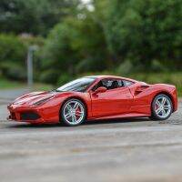 Bburago 1:24 Ferrari 488 GTB รถหล่อแบบคงที่โมเดลของเล่นงรถยนต์านอดิเรกของสะสม