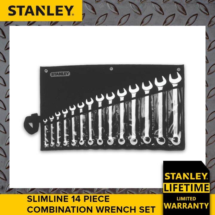 Stanley 870381 Slimline 14 Piece Combination Wrench Set [Lifetime Warranty] Lazada PH