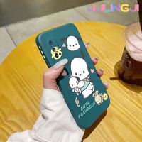 Jjlingji เคสสำหรับ Vivo V19 (อินโดนีเซีย) เคส V19 Neo แฟชั่นน่ารัก Pochacco นุ่มเคสมือถือด้านข้างบางลายขอบสี่เหลี่ยมเคสซิลิโคนนิ่มเคสป้องกันการกระแทก