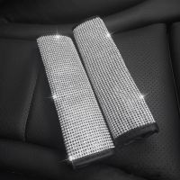 Bling Bling Rhinestones Crystal Car Seat Belt Cover Shoulder Pad Seat Safety Belt Cover Auto Interior Accessorie Seat Covers