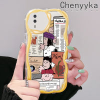 Chenyyka เคส A10 M11 A11กาแล็กซี่ลายการ์ตูนน่ารักสนูปี้สีสันสดใสเนื้อครีมเคสโทรศัพท์โปร่งใสป้องกันเลนส์กล้องกันกระแทกเคสซิลิโคนอ่อนชัดเจน