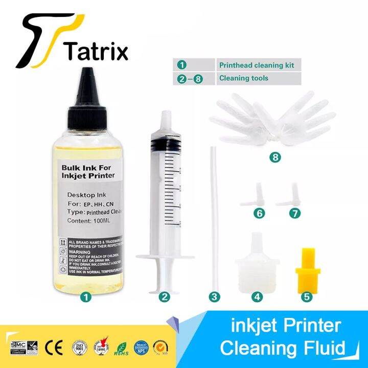 Tatrix Comaptibel Inkjet Printer Cleaning Fluid Printhead Cleaner Kit