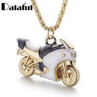 Cool Motorcycle Autobike Enamel Crystal Necklaces amp; Pendants Long Necklace For Women X609 new