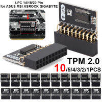 TPM 2.0การเข้ารหัสโมดูลความปลอดภัยรีโมทการ์ด LPC 141820 Pin เมนบอร์ดการ์ดสำหรับ MSI ASROCK GIGABYTE สำหรับ Windows 11