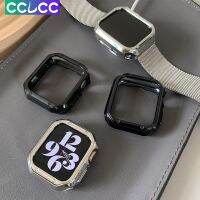 CCLCC TPU เคสสำหรับ Apple Watch อัลตร้า SE 8 7 6 5 4 3 2 1เคสแบบกันชนป้องกันชุบสำหรับสมาร์ทวอท์ช49มม. 45มม. 44มม. 40มม. 42มม. 38มม.