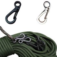 ⊕▣ 10pc Mini Carabiner Clips Camping Gadgets Tiny Alloy Spring Snap Hook Keychain Edc Hanging Buckle Backpack Tactical Gear