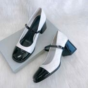 Giày Cao Gót Nữ Mary Jane quai ngang đế vuông cao 5cm siêu êm kiểu dáng
