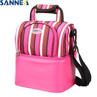 SANNE 9L Double Layer Waterproof Thermal Lunch Bag Picnic Storage Cooler Bag Multifunction Food Picnic Lunch Bags Insulation