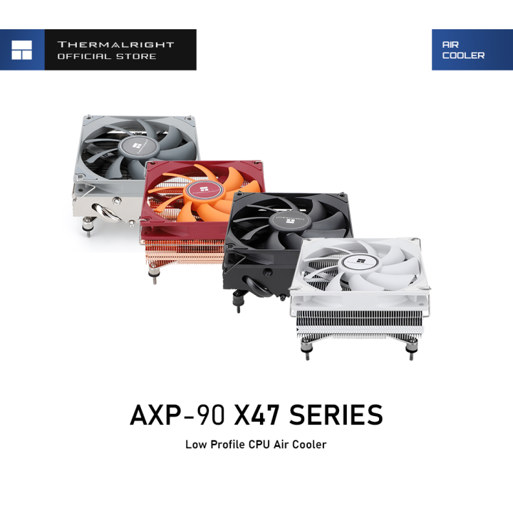 Thermalright AXP-90 X47 Series Low Profile CPU Cooler [Grey/Copper ...