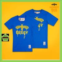 Beesy เสื้อคอกลม ชาย หญิง รุ่น Honey bee สีฟ้า