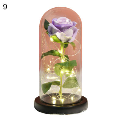 Sanwood ไม้พาย®กุหลาบตกแต่งประดับแสงสตริง Twining Eternal คริสต์มาสแสงกุหลาบของขวัญสำหรับครบรอบปลอมที่มีประโยชน์ดอกไม้