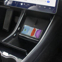 การชาร์จแบบไร้สาย15W สำหรับ Tesla รุ่น3 Fast Charging Wireless Charger Super Fastcharge Car Phone Pad Smartphone With USB