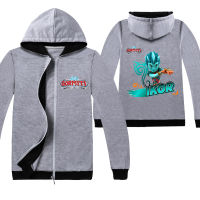 Gormitiเด็กซิปเสื้อแขนยาวHooded Coatเสื้อกันหนาวแจ็คเก็ตลายการ์ตูนเด็กซิปเสื้อเด็กเสื้อผ้าC1195เสื้อผ้าเด็กใส่ลำลองสำหรับฤดูใบไม้ร่วงฤดูหนาวหลวมเสื้อคาร์ดิแกนกีฬา