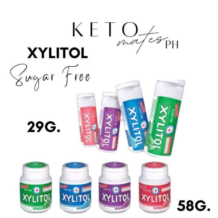 lv316 Xylitol Sugar Free Chewing Gum Keto Approved 29g. and 58g
