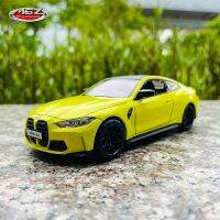 [AhQ ornaments] MSZ 1:32 BMW โมเดลรถโลหะผสม M4 G82ของเล่นสำหรับเด็กพิมพ์ด้วยเสียงและไฟดึงถอยหลังของขวัญสำหรับเด็กผู้ชาย