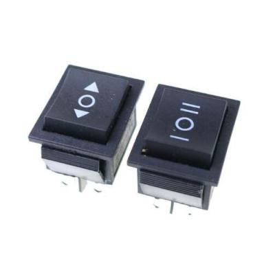 【cw】 KCD4  black Rocker ON OFF 3 Position 6 Pins With 16A 250VAC/ 20A 125VAC