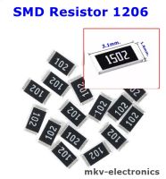 1206 510K 560K 620K 680K 820K 910K 1M 1.3M SMD Resistor 3.1x1.6mm. 1/4Watt