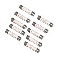 【YF】 10 Pieces 240V 13A BS1362 Fast Blow Ceramic Fuses Tubes 6mm x 25mm