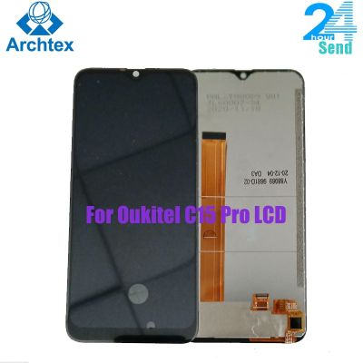 สำหรับหน้าจอ LCD C15 Oukitel Pro + อะไหล่ทดแทนประกอบ Digitizer หน้าจอสัมผัส6.09นิ้ว HD- IPS 600*1280P 9.0