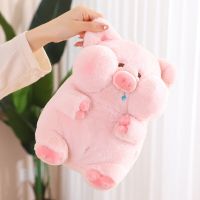 【CW】14-40CM Cute Fat Pink Piggy Toys Soft Pig Animal Plushie Pillow For Kids Baby Comforting Holiday Present
